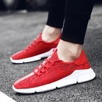 Red Comfortable Men Casual Shoes Fashion Light Male Footwear Breathable Black Sneakers Lace-up Soft Adult Leisure Shoes White
Red Comfortable Men Casual Shoes Fashion Light Male Footwear Breathable Black Sneakers Lace-up Soft Adult Leisure Shoes White