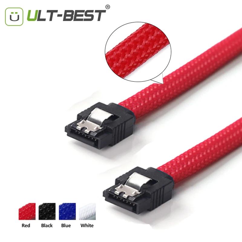 ULT BEST 5 шт. SATA 3 0 III SATA3 7pin кабель для передачи данных 6 ГБ/сек. SSD Кабели HDD жесткий