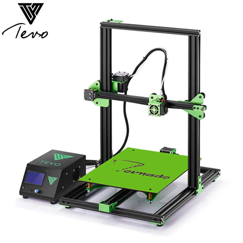 

TEVO Tornado Most Assembled Full Aluminum Frame 3D Printer 300*300 *400mm Larger Printing Area Titan Extruder 150mm/S LCD Screen