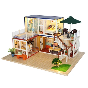 Doll House Miniature DIY Dollhouse With Furnitures Wooden House Toys For Children Birthday Christmas Gift your name 13842
Doll House Miniature DIY Dollhouse With Furnitures Wooden House Toys For Children Birthday Christmas Gift your name 13842