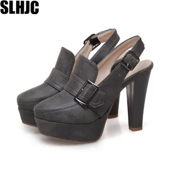 SLHJC Women Ultra High Heel Leather Shoes 11 CM Party Club Pumps Slingback Heels Shoes Platform Summer Sandals Autumn Pumps
SLHJC Women Ultra High Heel Leather Shoes 11 CM Party Club Pumps Slingback Heels Shoes Platform Summer Sandals Autumn Pumps
