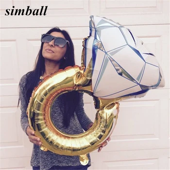 43 inches Big Balloon Diamond Ring Aluminium Foil Balloons Inflatable Wedding Decoration Helium Air Balloon Event Party Supplies
43 inches Big Balloon Diamond Ring Aluminium Foil Balloons Inflatable Wedding Decoration Helium Air Balloon Event Party Supplies