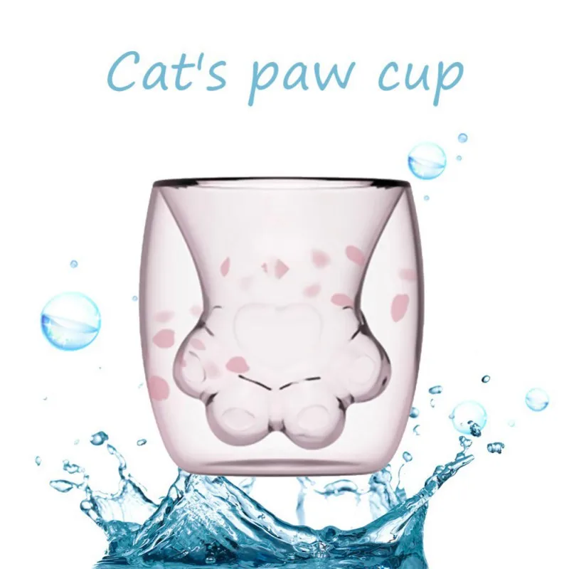 Cat's Paw Cup Heat-resistant Double Wall Glass Cup Coffee Mug Handmade Creative Milk Mug Tea Whiskey Glass Cup Drop Shipping
Cat's Paw Cup Heat-resistant Double Wall Glass Cup Coffee Mug Handmade Creative Milk Mug Tea Whiskey Glass Cup Drop Shipping