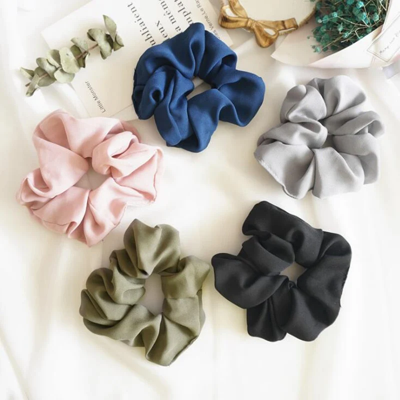 1 PC satin scrunchies Elastic Hair Bands Ponytail Holder Girl Women Fashion Hair Accessories
1 PC satin scrunchies Elastic Hair Bands Ponytail Holder Girl Women Fashion Hair Accessories