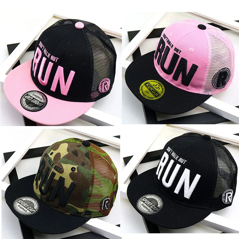 2019 high quality RUN letter embroidery baseball cap Korean children's net hat summer breathable sunshade wild caps hip hop hats
2019 high quality RUN letter embroidery baseball cap Korean children's net hat summer breathable sunshade wild caps hip hop hats