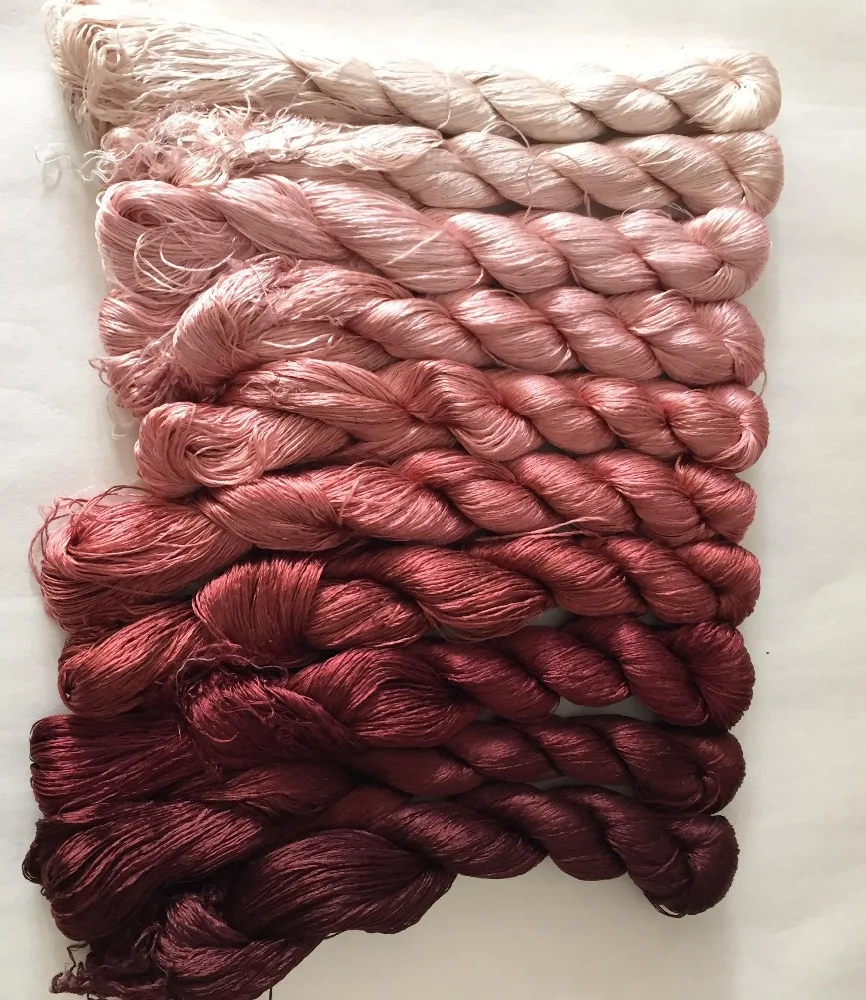 10 skeins Chinese natural mulberry silk embroidery threads floss 440m per skein #24 440m per skein
10 skeins Chinese natural mulberry silk embroidery threads floss 440m per skein #24 440m per skein