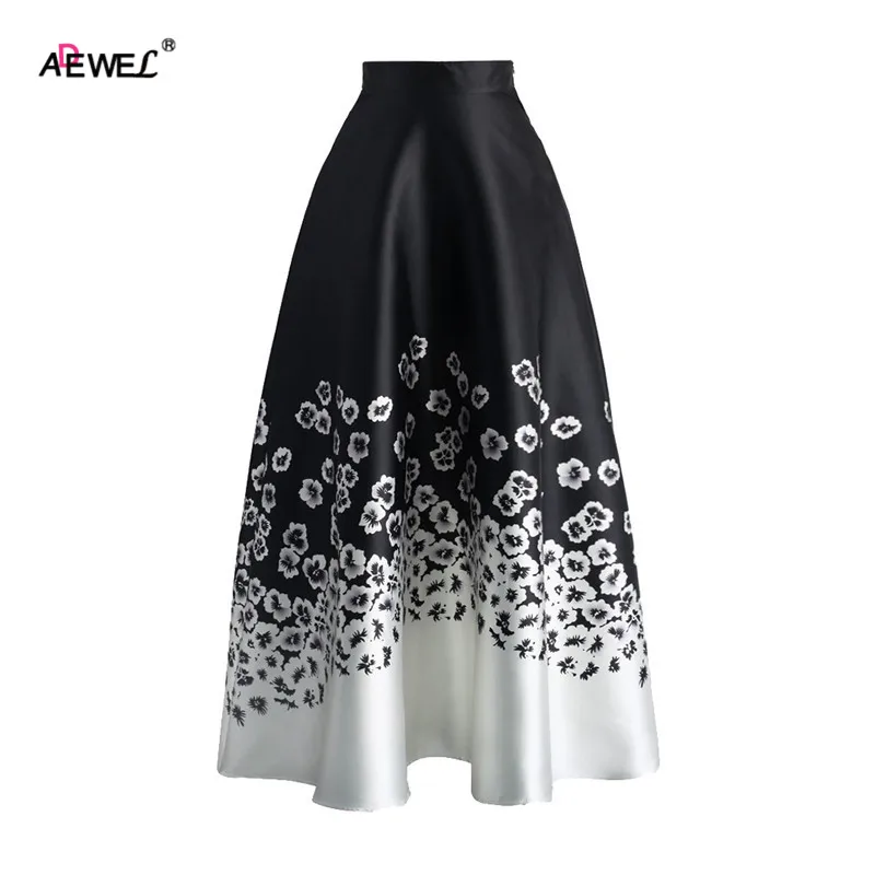 ADEWEL Summer Vintage High Waist Women A Line Skirts Elegant Floral Ptinted Casual Skirt Fashion Color Block Maxi Skirt Black
ADEWEL Summer Vintage High Waist Women A Line Skirts Elegant Floral Ptinted Casual Skirt Fashion Color Block Maxi Skirt Black