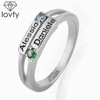 lovty 2019 New Fashion Custom Promise Ring Engraved Name Rings Birthstone Ring for Women & Her Size 3-14 inch(US) Dropshipping
lovty 2019 New Fashion Custom Promise Ring Engraved Name Rings Birthstone Ring for Women & Her Size 3-14 inch(US) Dropshipping