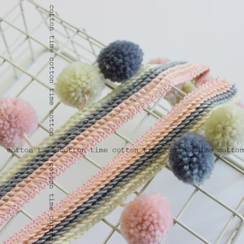 1yard Yarn Pompom Trim Big ball Trim 4cm ball diameter 7cm wide Fringe Lace Sewing Accessory Ball Fringe Trim
1yard Yarn Pompom Trim Big ball Trim 4cm ball diameter 7cm wide Fringe Lace Sewing Accessory Ball Fringe Trim