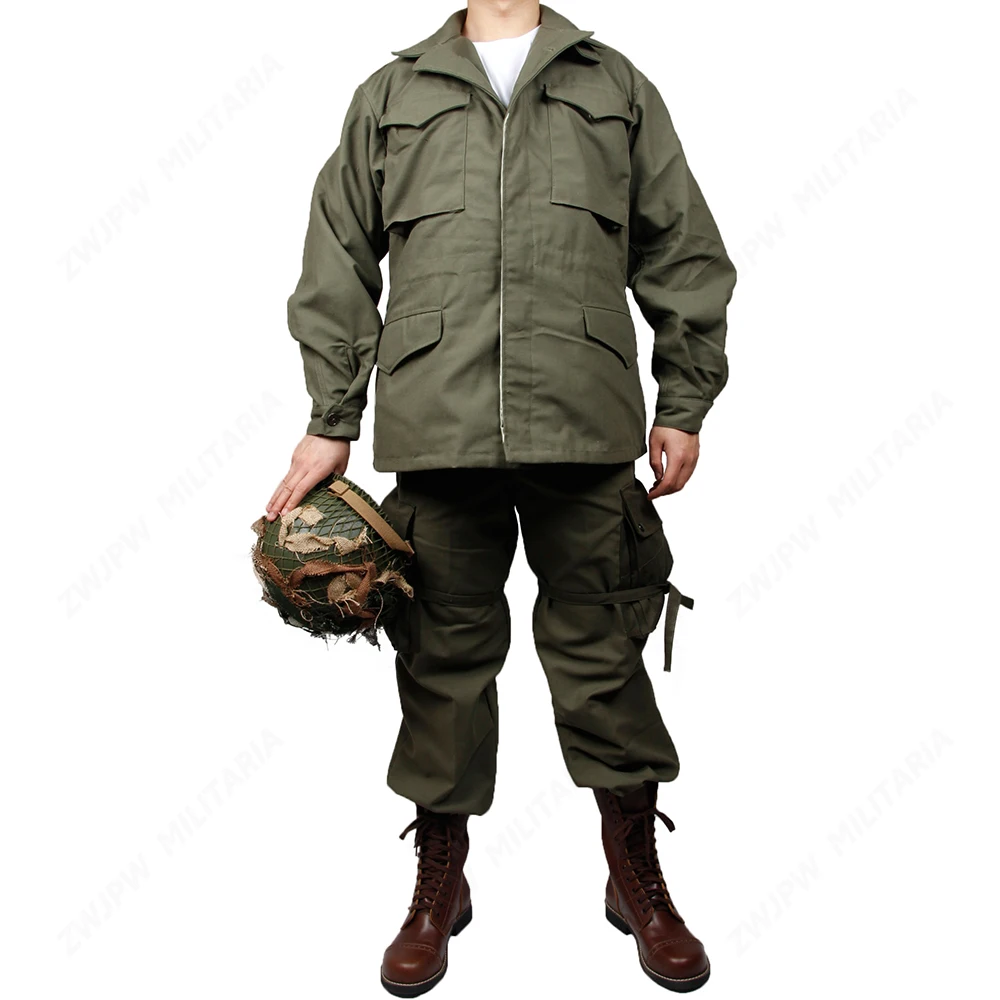 ww2 US army green outdoor M43 Windbreaker Pure cotton Coat and pants US/50202(no shoes,no Helmet)
ww2 US army green outdoor M43 Windbreaker Pure cotton Coat and pants US/50202(no shoes,no Helmet)
