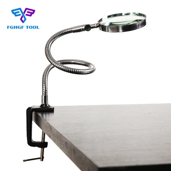 FGHGF 3.5X 100mm Lens Loupe Magnifier Flexible Neck Magnifying Desk Table Clamp Folders Metal Horse Repaire Magnifying glass
FGHGF 3.5X 100mm Lens Loupe Magnifier Flexible Neck Magnifying Desk Table Clamp Folders Metal Horse Repaire Magnifying glass