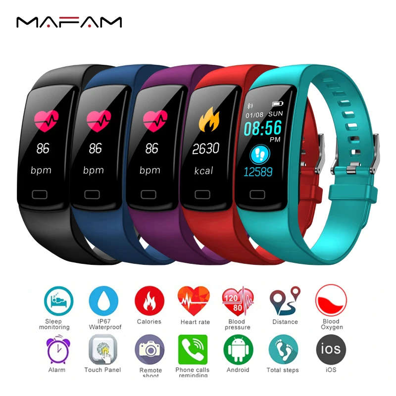 MAFAM Men Smart Watch Fitness Tracker Heart Rate Blood Pressure Monitor IP67 Waterproof Sport Smart Watches Pedometer Stopwatch
MAFAM Men Smart Watch Fitness Tracker Heart Rate Blood Pressure Monitor IP67 Waterproof Sport Smart Watches Pedometer Stopwatch