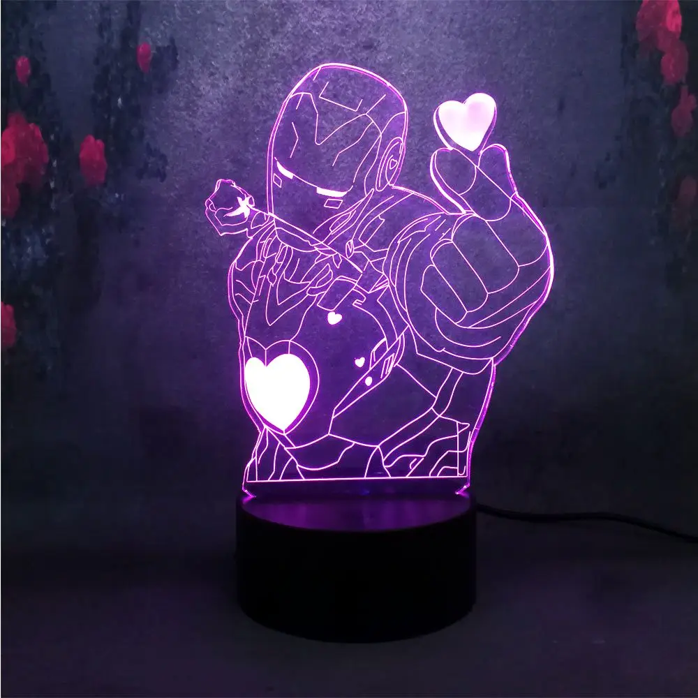 3d night light decor table lamp kid holiday gift 7 color