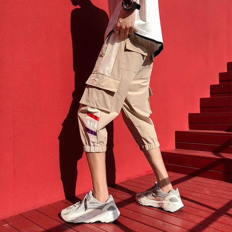 Summer Calf-Length Pants Multi-Pockets Side Patchwork Men's Pants Large Size Harem Pants Calf-Length Pants
Summer Calf-Length Pants Multi-Pockets Side Patchwork Men's Pants Large Size Harem Pants Calf-Length Pants
