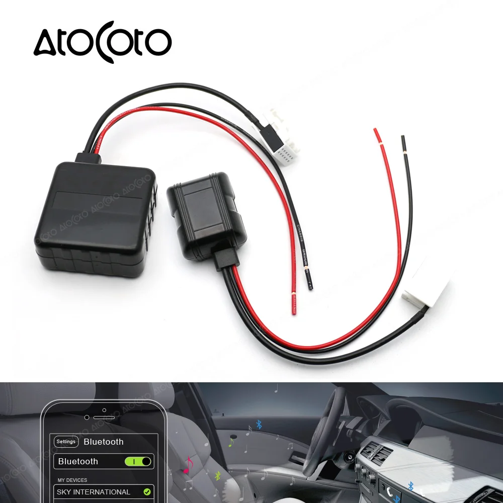 Car Bluetooth Module for BMW E60 04-10 E63 E64 E61 Radio Stereo Aux Cable Adapter with Filter Wireless Audio Input
Car Bluetooth Module for BMW E60 04-10 E63 E64 E61 Radio Stereo Aux Cable Adapter with Filter Wireless Audio Input