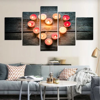 5 Pieces Romantic Candle Heart Shape Modern HD Print Poster Framework Modular Painting Canvas Wall Art Pictures Home Decoration
5 Pieces Romantic Candle Heart Shape Modern HD Print Poster Framework Modular Painting Canvas Wall Art Pictures Home Decoration
