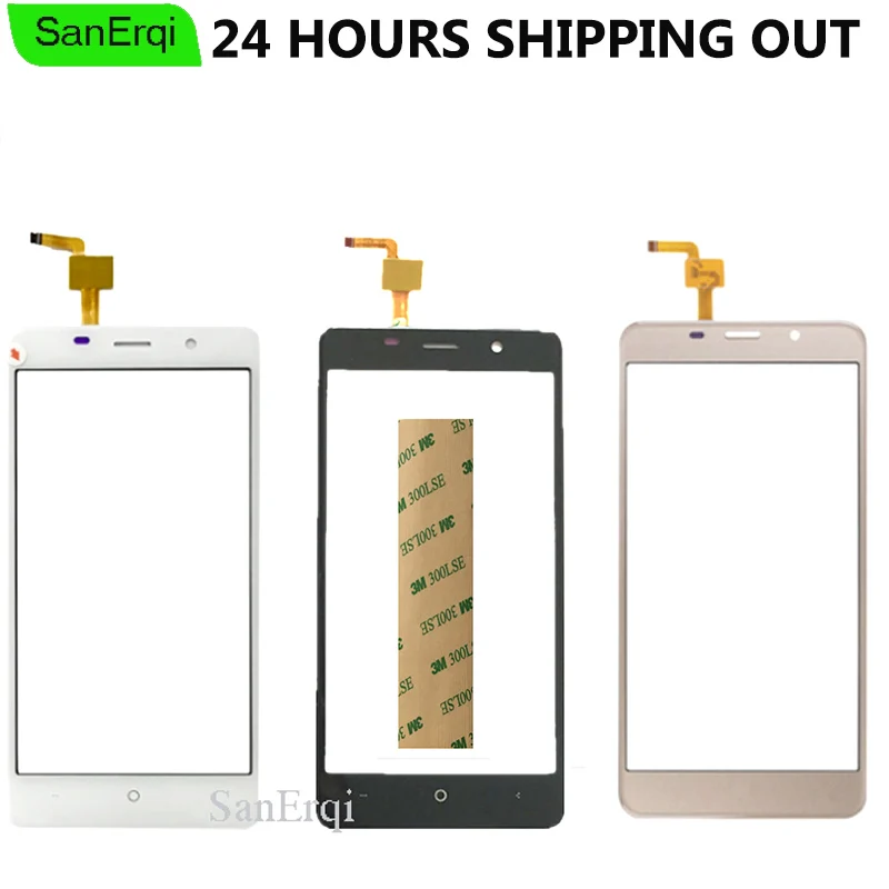 Touch Screen For BQS 5022 BQ BQS-5022 bond Sensor Digitizer Front Glass Panel Sensor White Black Gold