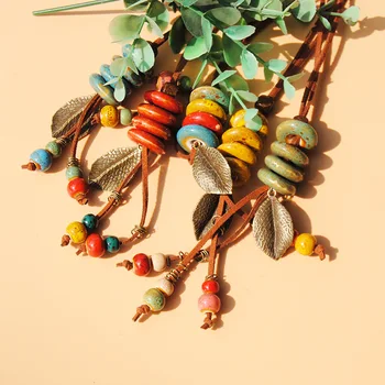 12 Pieces/Lot Statement Long Necklaces Jewelry For Women Vintage Leaf Ceramic Beads Strand Tassel Charm Necklace Sweater Chain
12 Pieces/Lot Statement Long Necklaces Jewelry For Women Vintage Leaf Ceramic Beads Strand Tassel Charm Necklace Sweater Chain