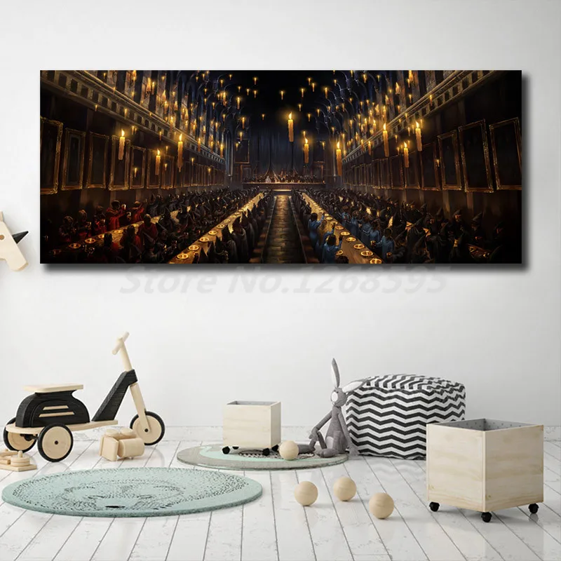 Harry Dining Hall Wall Art Canvas Posters Prints Painting Wall Pictures For Modern Living Room Home Decor Giclee
Harry Dining Hall Wall Art Canvas Posters Prints Painting Wall Pictures For Modern Living Room Home Decor Giclee