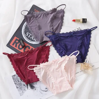 Ice Silk Sexy Women Briefs Underwear Panties Girl Comfortable Low Waist Bikini Free Shipping High Quality Hip Lingerie Thong
Ice Silk Sexy Women Briefs Underwear Panties Girl Comfortable Low Waist Bikini Free Shipping High Quality Hip Lingerie Thong