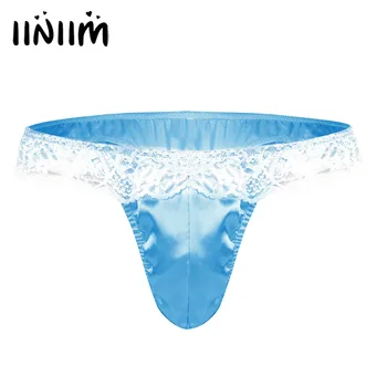 iiniim Mens Lingerie Panties Bulge Pouch Low Rise Ruffle Lace Shiny Satin Sissy Slip Hommes Bikini Briefs Underwear Underpants
iiniim Mens Lingerie Panties Bulge Pouch Low Rise Ruffle Lace Shiny Satin Sissy Slip Hommes Bikini Briefs Underwear Underpants