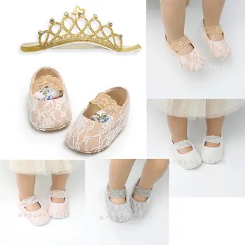 Newborn Baby Girls Princess Shoes Lace Floral Todder Infant Soft Sole Crib Shoes+Crown Headbands 2pcs Prewalker Baby Wear
Newborn Baby Girls Princess Shoes Lace Floral Todder Infant Soft Sole Crib Shoes+Crown Headbands 2pcs Prewalker Baby Wear