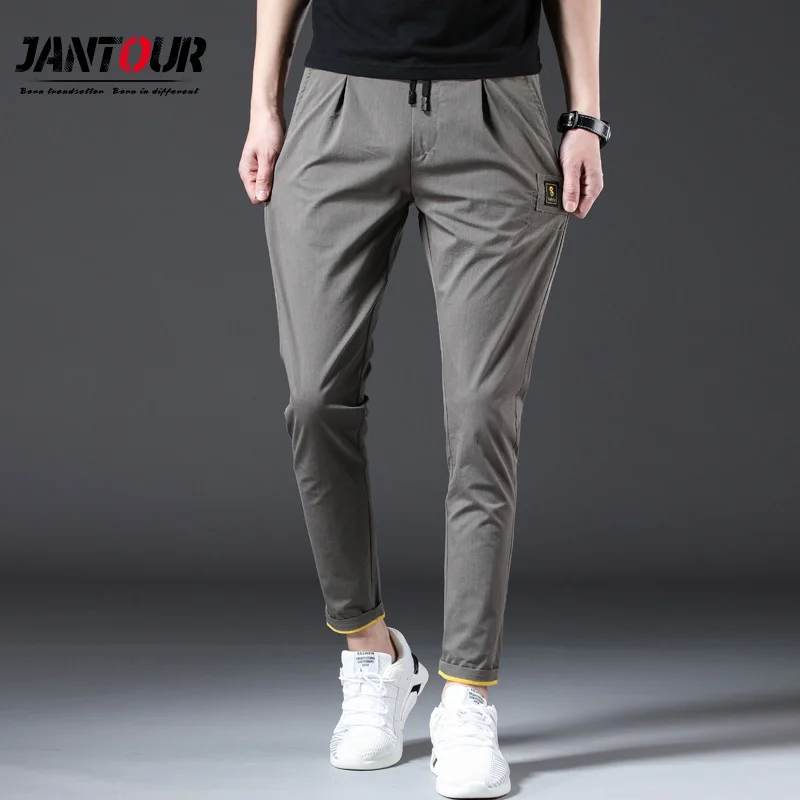 Jantour Brand 2019 Spring Summer Casual Pants Men Cotton Slim Fit Chinos Fashion Men Pants Trousers Male Brand Jogger Clothing
Jantour Brand 2019 Spring Summer Casual Pants Men Cotton Slim Fit Chinos Fashion Men Pants Trousers Male Brand Jogger Clothing