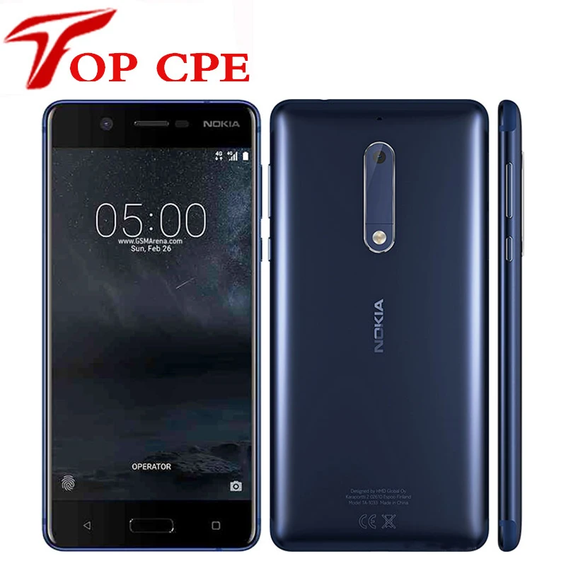 Original Nokia 5 LTE 4G 16G ROM 2G RAM Android 7.0 Octa Core 5.2" Single SIM Card 1080P 13MP Refurbished Smartphone Mobile Phone
Original Nokia 5 LTE 4G 16G ROM 2G RAM Android 7.0 Octa Core 5.2" Single SIM Card 1080P 13MP Refurbished Smartphone Mobile Phone