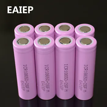 8pcs/lot EAIEP Original 18650 3.7V 2600mAh LI-Ion batteries rechargeable Battery ICR18650-26F safe batteries Industrial use
8pcs/lot EAIEP Original 18650 3.7V 2600mAh LI-Ion batteries rechargeable Battery ICR18650-26F safe batteries Industrial use
