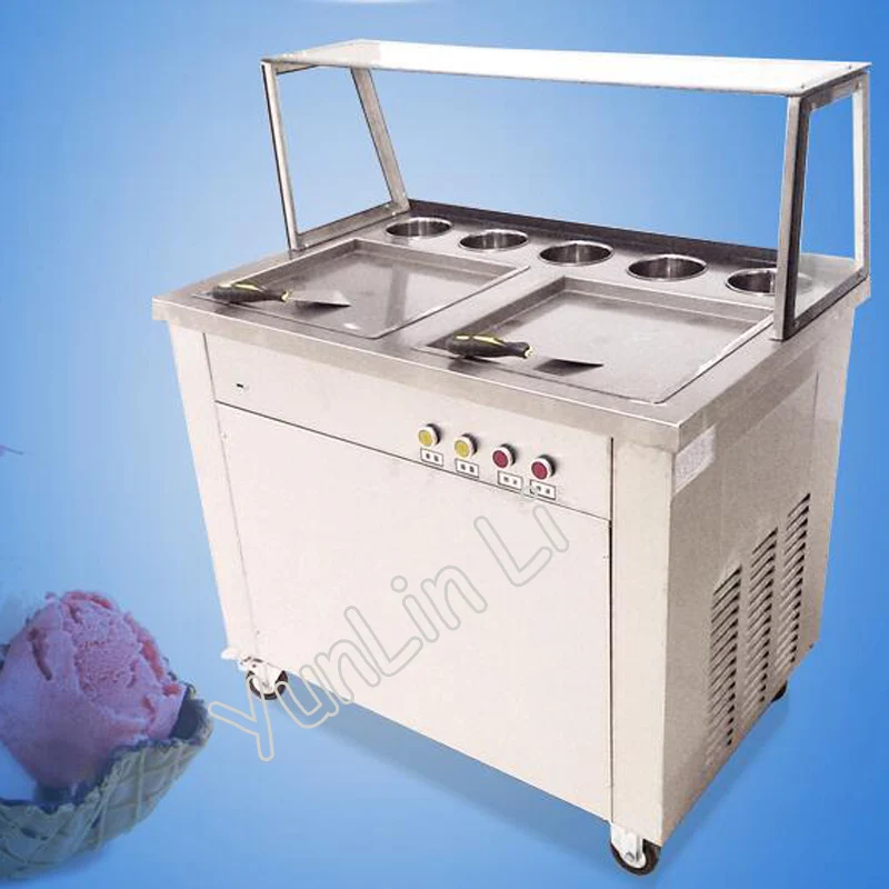 Movable Double Pots Commercial Fried Ice Cream Machine Roll Ice Cream Ice Frying Machine Roll Ice Cream Maker CB-340SF5XY
Movable Double Pots Commercial Fried Ice Cream Machine Roll Ice Cream Ice Frying Machine Roll Ice Cream Maker CB-340SF5XY