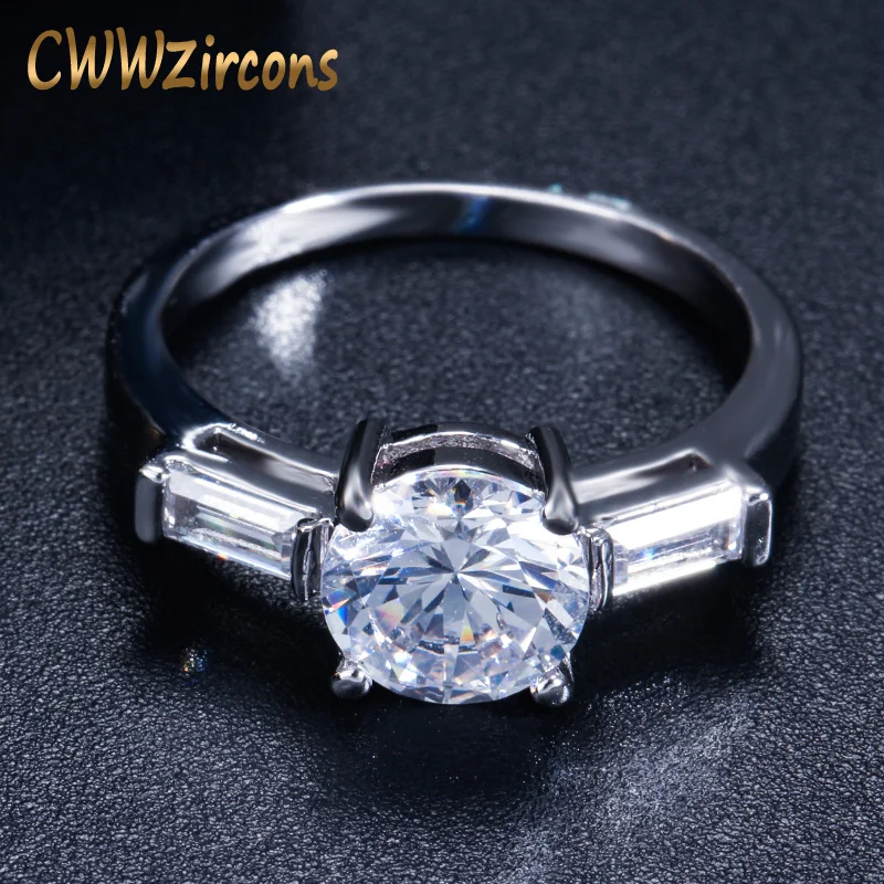 CWWZircons Unique White Gold Color Big Carat White Cubic Zirconia Round Halo Engagement Ring for Women Wedding Band Jewelry R076
CWWZircons Unique White Gold Color Big Carat White Cubic Zirconia Round Halo Engagement Ring for Women Wedding Band Jewelry R076