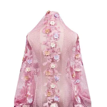 African Lace Fabric 2019 Embroidered Nigerian Laces Fabric Bridal High Quality French Tulle 3d Lace Fabric for Women Dress
African Lace Fabric 2019 Embroidered Nigerian Laces Fabric Bridal High Quality French Tulle 3d Lace Fabric for Women Dress
