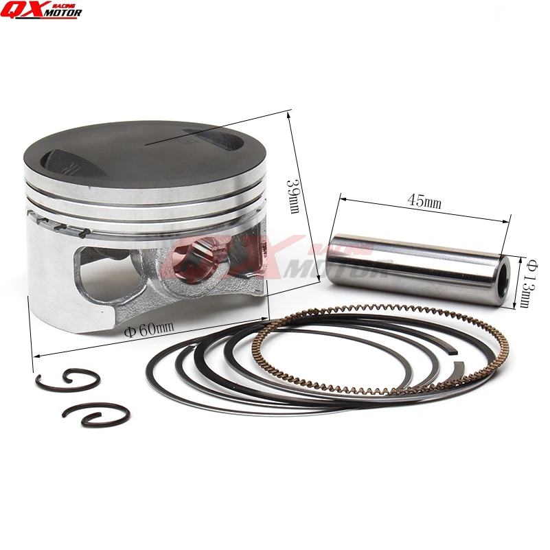 Kayo Apollo Bosuer Xmotos 160cc Dirt Pit Bikes 60mm Piston 13mm Pin Piston Ring kit ZS160 ZONGSHEN 155Z Engine Prats
Kayo Apollo Bosuer Xmotos 160cc Dirt Pit Bikes 60mm Piston 13mm Pin Piston Ring kit ZS160 ZONGSHEN 155Z Engine Prats