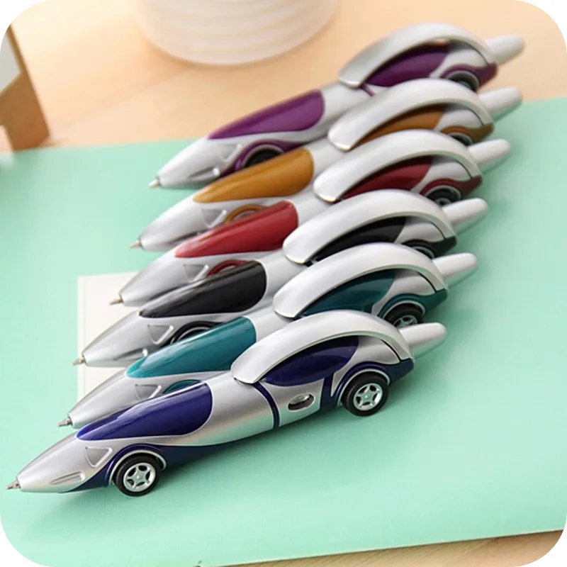 

6pcs/set New cute Kawaii plastic car ballpoint pen creative novelty product writing pen stationery supplies gift for children