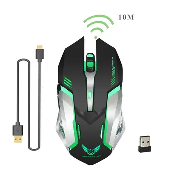 Original ZERODATE Rechargeable 2.4G Wireless Game Mouse Mice with 600Mah Built-in Battery, 7 colors backlit
Original ZERODATE Rechargeable 2.4G Wireless Game Mouse Mice with 600Mah Built-in Battery, 7 colors backlit