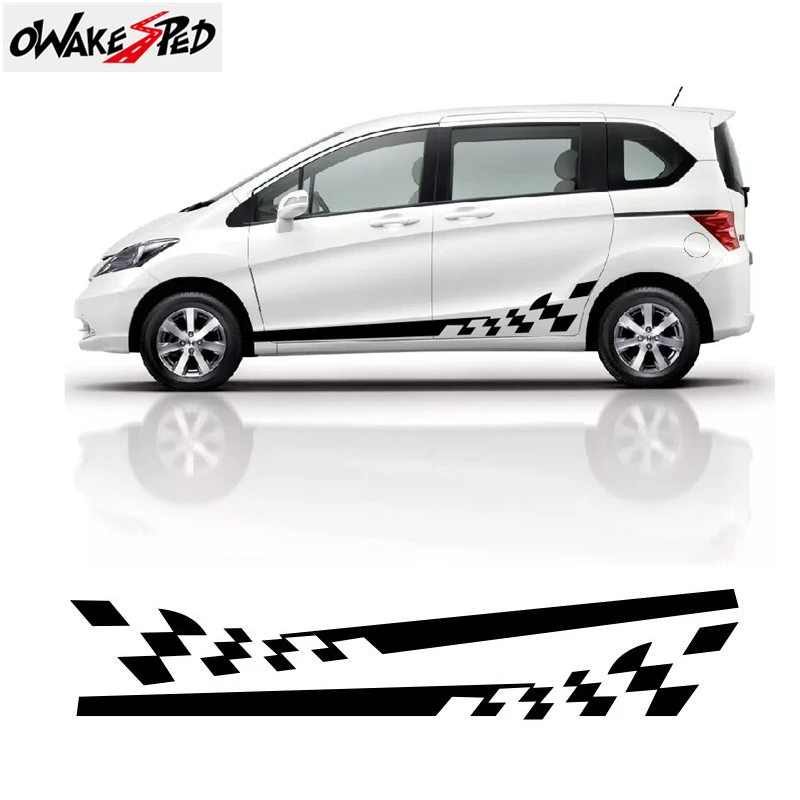 Motor Sport Styling Sticker For Honda Freed Lattice Flag Graphics Car Side Skirt Decors Stickers Auto Customized Vinyl Decals
Motor Sport Styling Sticker For Honda Freed Lattice Flag Graphics Car Side Skirt Decors Stickers Auto Customized Vinyl Decals