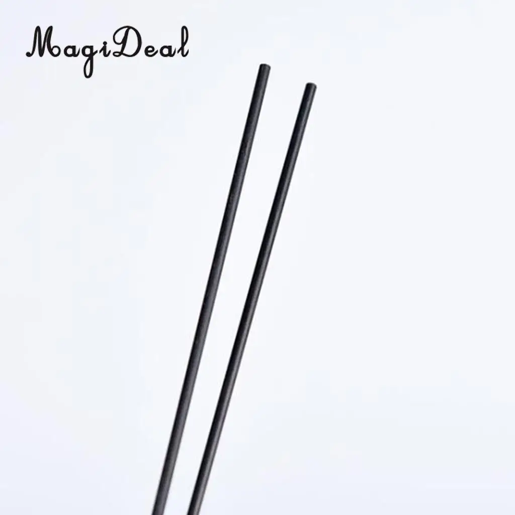 5Pcs/Pack Black Carbon Fiber Tube Rods Glossy Surface Sand Table Making Accessory for RC Airplane Lights Rack Sports Equipment