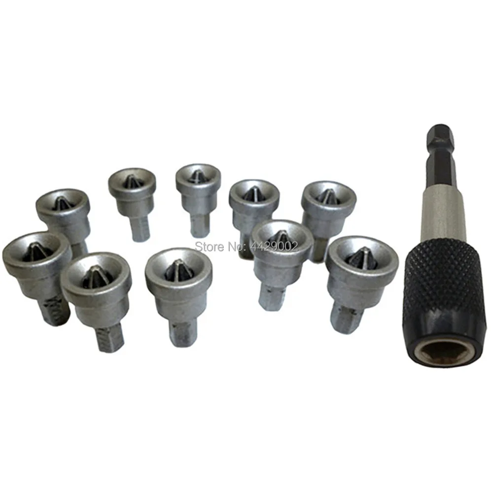 Drywall Magnetic Bit Holder Driver Screw Plasterboard + 10 Phillips Bits Drywall Bit Bits Magnetic Screws Dimpler Depth Stop PH2
Drywall Magnetic Bit Holder Driver Screw Plasterboard + 10 Phillips Bits Drywall Bit Bits Magnetic Screws Dimpler Depth Stop PH2