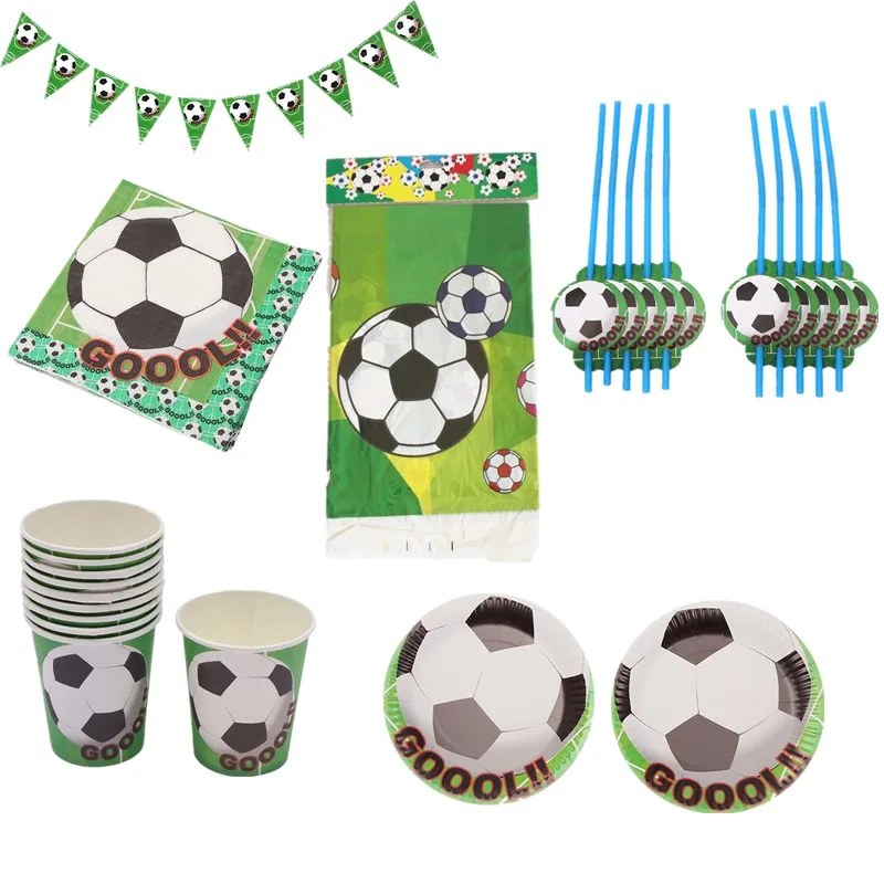 61Pcs Football Tableware Sets Party Celebration Kid Decoration Supplies Napkin Flags TableCloth Cup Paper Plate Birthday Party
61Pcs Football Tableware Sets Party Celebration Kid Decoration Supplies Napkin Flags TableCloth Cup Paper Plate Birthday Party