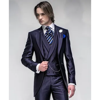 Custom Made Groom Tuxedos Best Man Peak Lapel Groomsmen Men Wedding Suits Bridegroom Men Suits (Jacket+Pants+Vest)
Custom Made Groom Tuxedos Best Man Peak Lapel Groomsmen Men Wedding Suits Bridegroom Men Suits (Jacket+Pants+Vest)