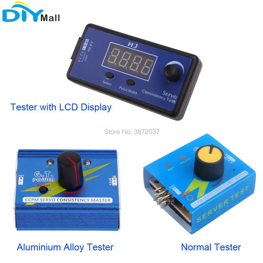 3CH Aluminium Alloy Digital Servo Tester ESC Consistency Tester for RC Helicopter Airplane Car 180 270 360 Degree Servo
3CH Aluminium Alloy Digital Servo Tester ESC Consistency Tester for RC Helicopter Airplane Car 180 270 360 Degree Servo