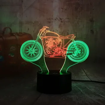 Double Mixed Dual Color Motorcycle Boy Gift 3D LED Night Light RGB 7 Color Change Table Lamp Home Decor Christmas Gift for Kids
Double Mixed Dual Color Motorcycle Boy Gift 3D LED Night Light RGB 7 Color Change Table Lamp Home Decor Christmas Gift for Kids