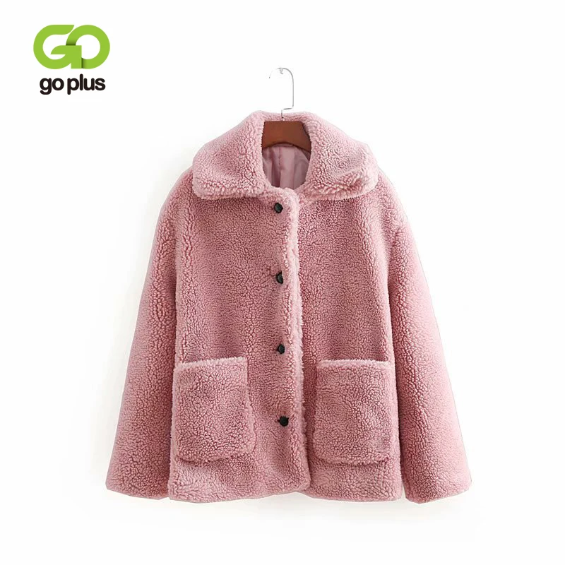 GOPLUS Faux Fur Lamb Wool Buttons Jackets Coats 2019 Warm Winter Coats Women Autumn Winter Outerwear Female Overcoats C6687
GOPLUS Faux Fur Lamb Wool Buttons Jackets Coats 2019 Warm Winter Coats Women Autumn Winter Outerwear Female Overcoats C6687