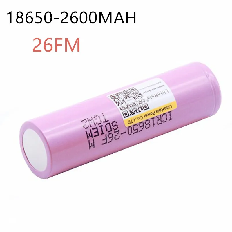 Liitokala ICR1865026FM New 100% Original 18650 2600 mAh Lithium Ion Battery 3.7V Rechargeable Battery
Liitokala ICR1865026FM New 100% Original 18650 2600 mAh Lithium Ion Battery 3.7V Rechargeable Battery