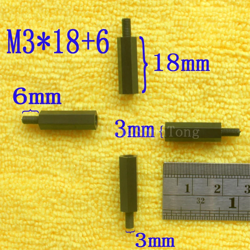 1Pcs M3*18+6 Black Nylon Standoff Spacer Standard M3 Male-Female 5mm Standoff Kit Repair Set High Quality
1Pcs M3*18+6 Black Nylon Standoff Spacer Standard M3 Male-Female 5mm Standoff Kit Repair Set High Quality