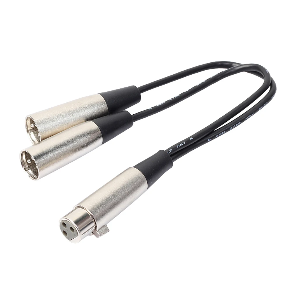 ALLOYSEED 0.3m 3Pin XLR Female Jack to Dual 2 Male Plug Y Shape Splitter Adapter Cord Cable 1Ft Black and Silver For Microphone
ALLOYSEED 0.3m 3Pin XLR Female Jack to Dual 2 Male Plug Y Shape Splitter Adapter Cord Cable 1Ft Black and Silver For Microphone