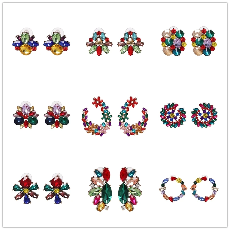 JURAN 2019 hot sale Ethnic crystal statement stud earrings jewelry accessories boho simple za earrings Pendientes Wholesale
JURAN 2019 hot sale Ethnic crystal statement stud earrings jewelry accessories boho simple za earrings Pendientes Wholesale