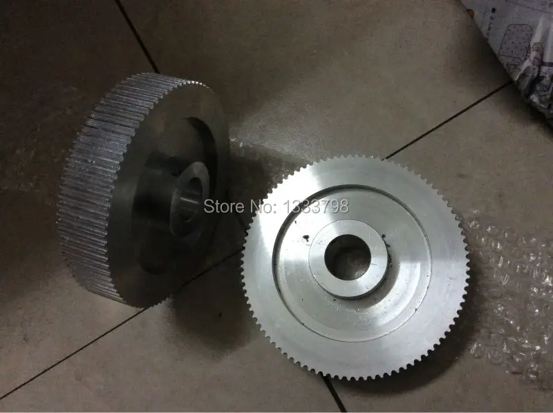 Strong aluminum alloy 92 teeth 5mm pitch HTD5M pulley,fit for 25mm belt