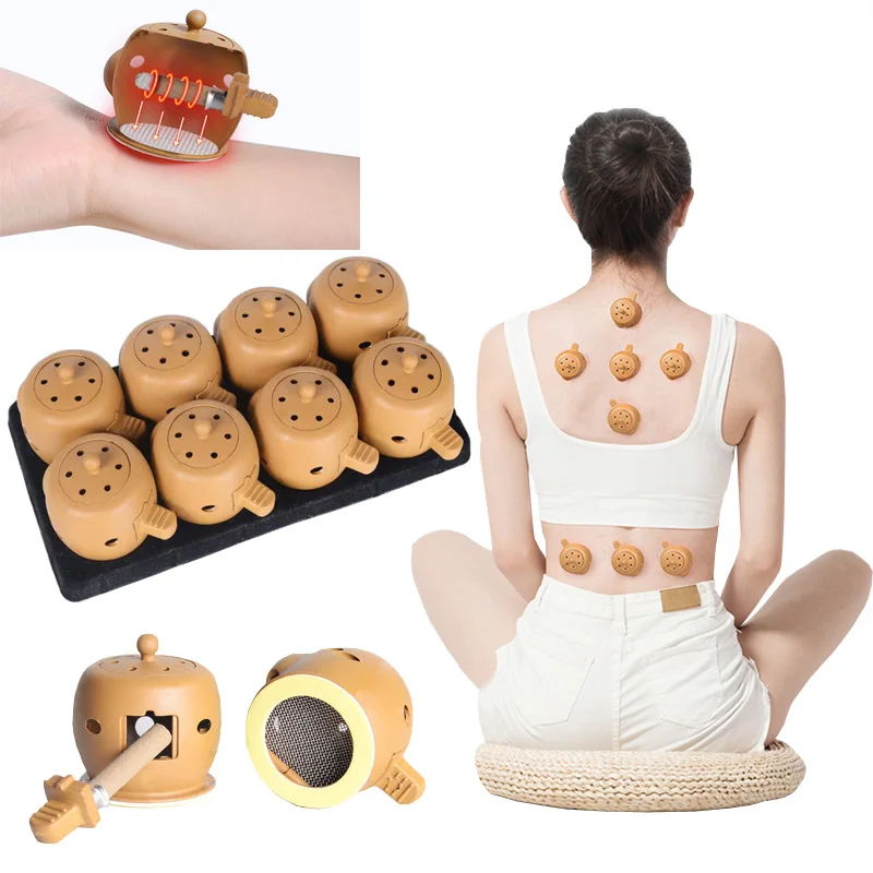 New 8pcs/lot Health Care Physiotherapy Moxibustion Pot Chinese Traditional Physiotherapy Cupping
New 8pcs/lot Health Care Physiotherapy Moxibustion Pot Chinese Traditional Physiotherapy Cupping