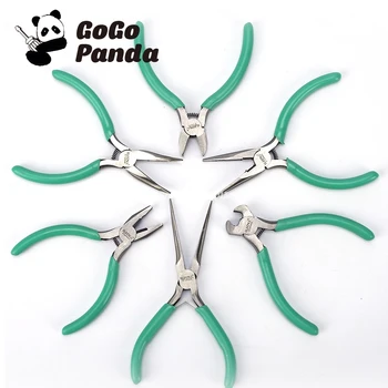 Free Shipping Hardware Mini Tool Pliers Diagonal Cutting Pliers Needle Vise Top Cutting Curved Nose Multi-function